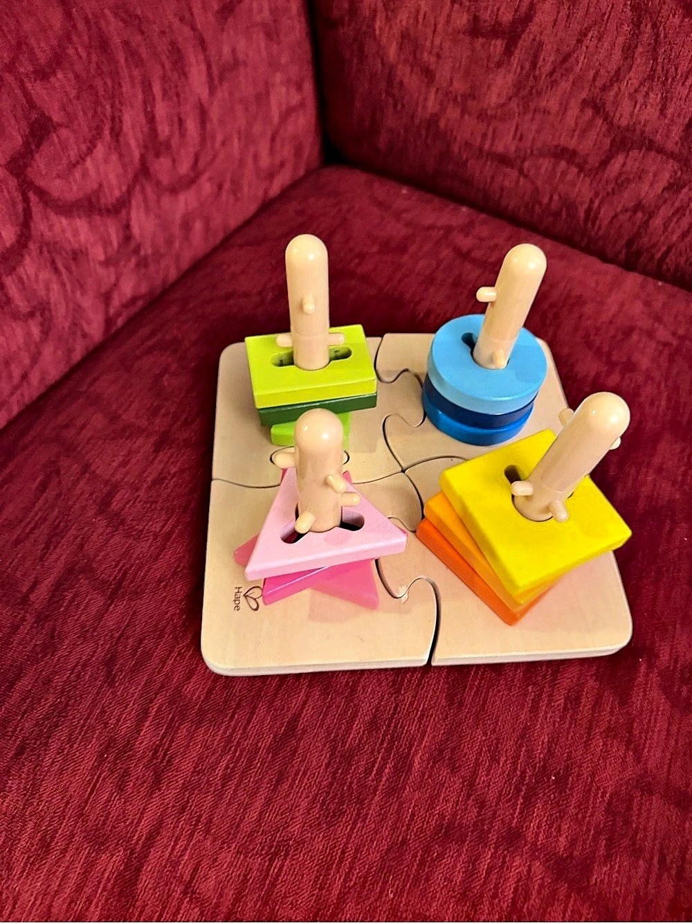 Hape Creative Peg Puzzle Wooden Toddler Puzzle